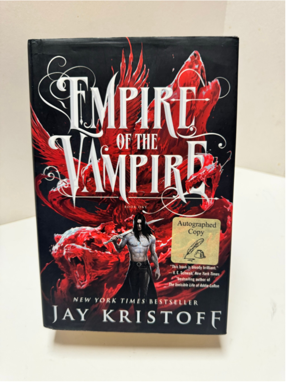 Autographed SIGNED Jay Kristoff Empire of the Vampire Hardcover Book 1st Edition